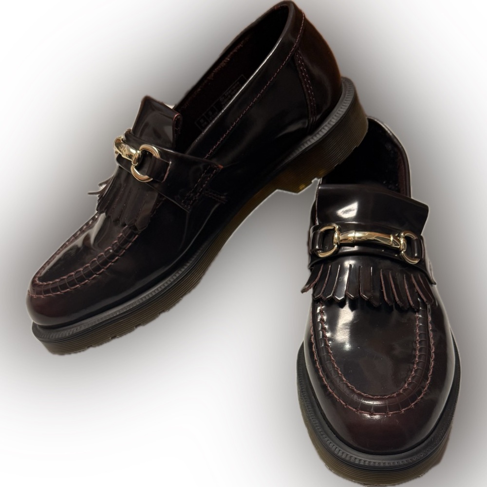 Dr. Martens Adrian Dark Brown Loafers | Unisex | Mens Sz 9 | Women’s Sz 10
